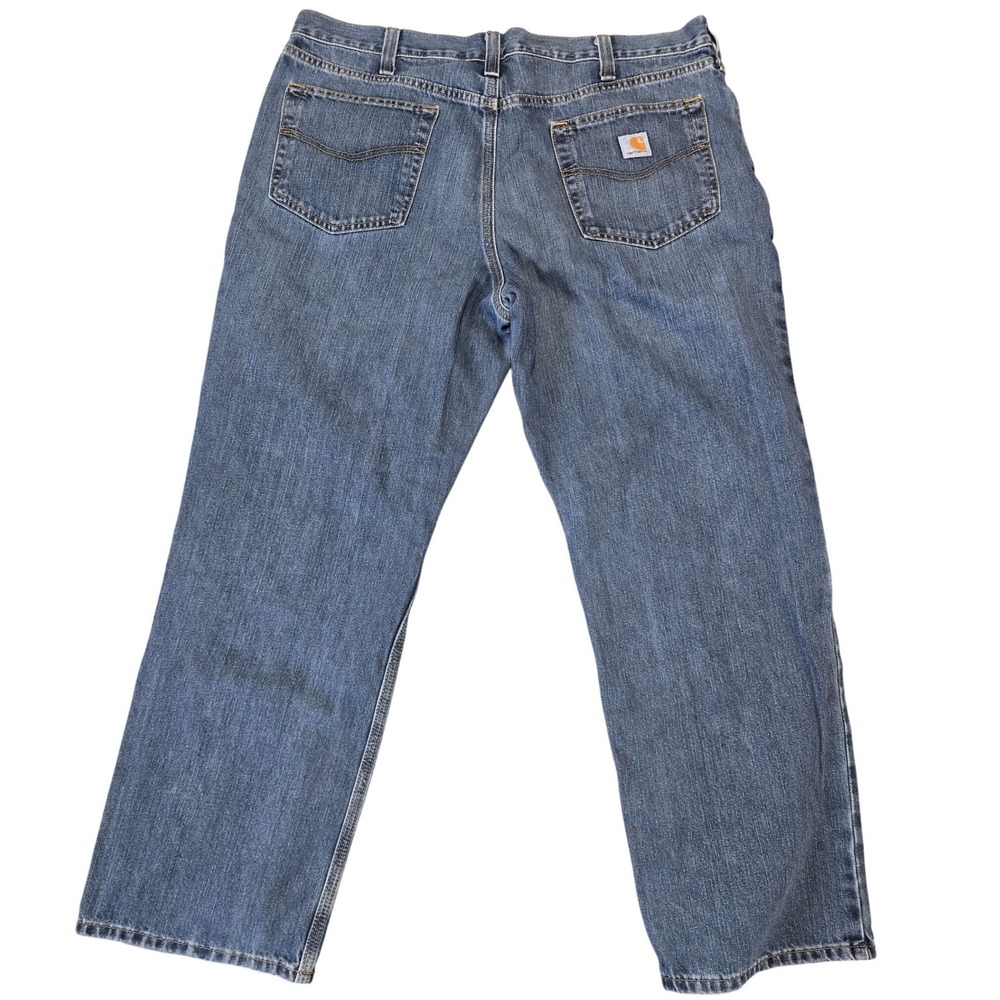 Carhartt Jeans Mens 38x30 Blue Relaxed Fit Denim Workwear Pants